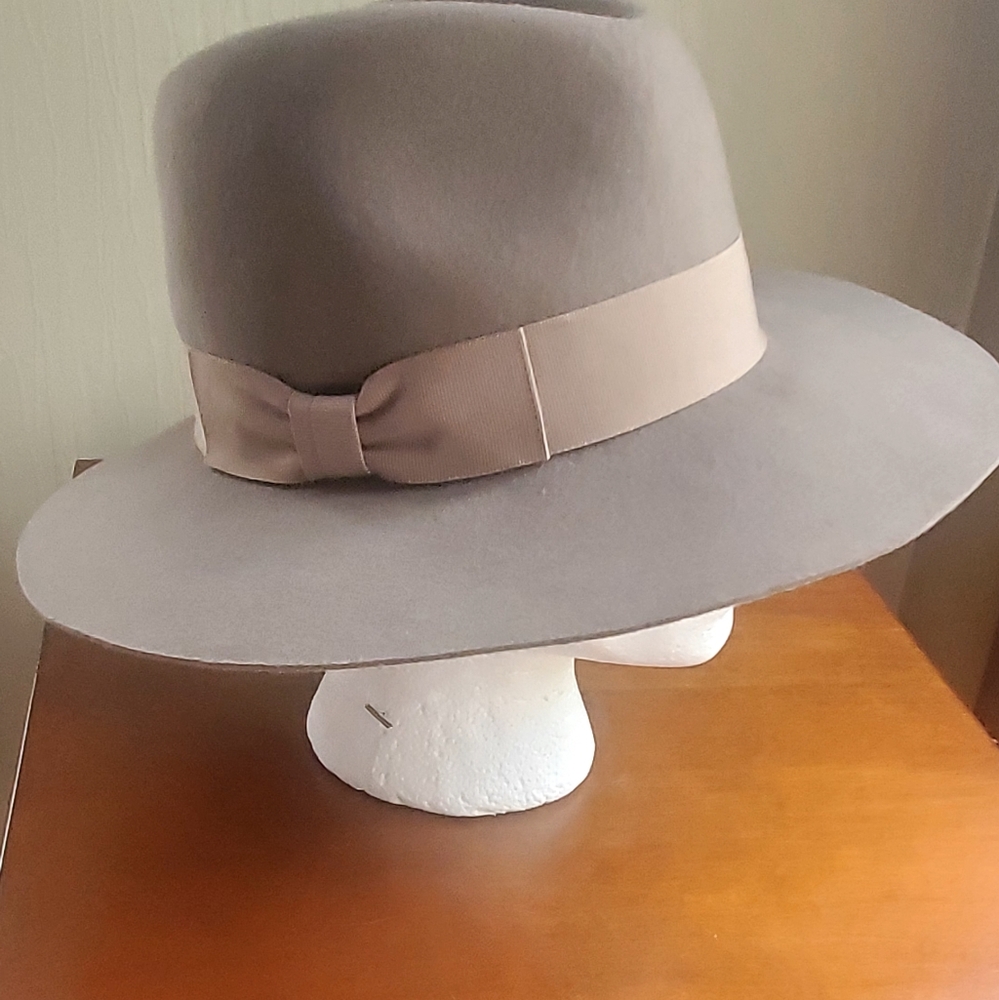 Hat Attack 100% Wool Tan Fedora - image 7